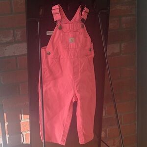 Carhartt Bright Pink Kids Overalls